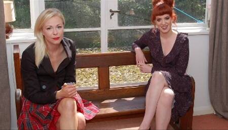 Lucy Lauren and Zoe Page talk spanking - exclusive behind-the-scenes interview