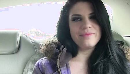 Dazzling brunette Lucia Love is ready to show up in public