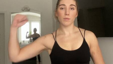 See how strong I am? Beg me to kick your ass