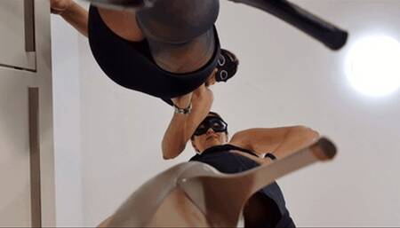 Trampling our initials into your face, slave!