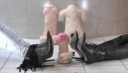 Sex joke article under heeled Boots