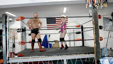 CJ gets handsy coaching and Kisa Kicks throws him around by the groin!