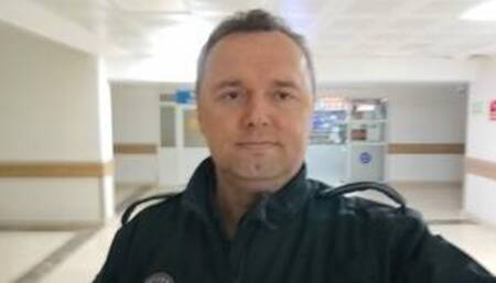 Turkish Policeman jerking at home