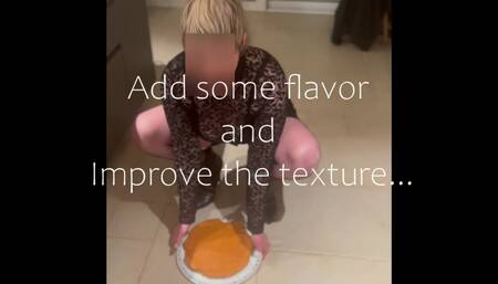 I cook a special cake with special ingredients and I feed my slave