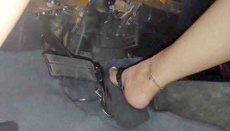 Black wedge flip flop flooring in the Tahoe