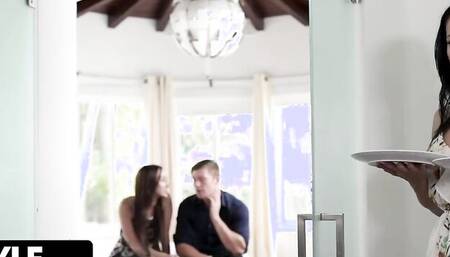 Carmen Rae, Crystal Rush and Oliver Flynn are doing a 3some