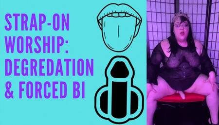 Encouraged Bi Strap-on Worship Degrading POV