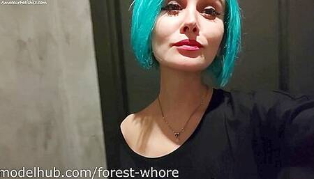 Forest Whore - Licking Public Toilets P3