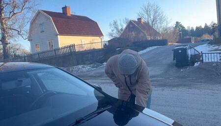 Spanking and corner time for scratching the car