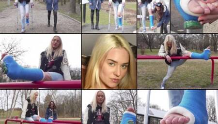 Barbie SLWC Casted Gymnastics in the Park with Foot Play & Cast Talk (in HD 1920X1080)