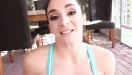 MILF blows stepson, gets tit-fucked and shagged in POV video