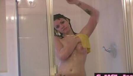 Andi Shower nude showing Natural tits