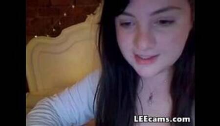 BBW chating with her friend on skype