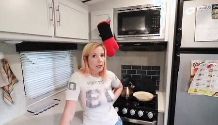 Dirty MILD Jane Cane talks dirty while playing with stepson's cock