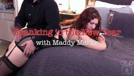 Spanking New Year with Maddy Marks - Lingerie OTK - 1080p