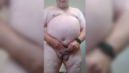 Shaving cock and presenting my wifes most sexy panties