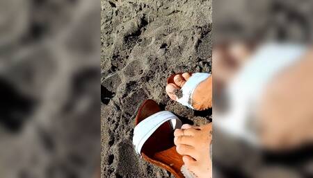 Posing in stiletto clogs