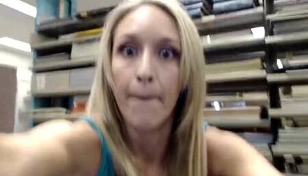 Ginger Banks - Almost Gets Caught Naked In The Library