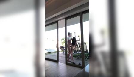 榜一大哥高价约出来的主播一姐