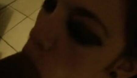 Emo slut blowjob facial