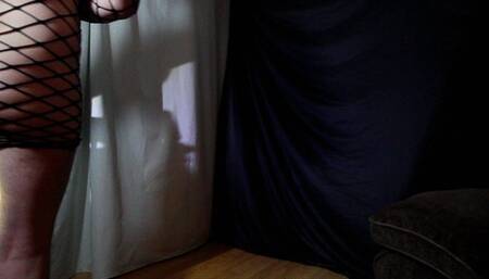 CD Jerking Off In Fishnet