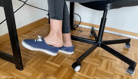 SHOEPLAY UNDER DESK IN SNEAKERS - MOV HD