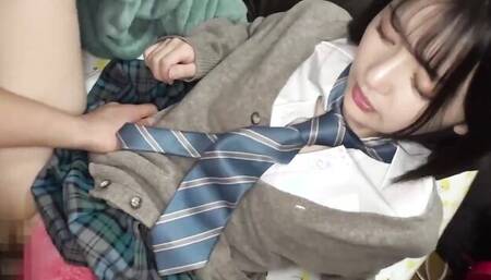 Asian schoolgirl lift her skirt up and gets shagged by a professor