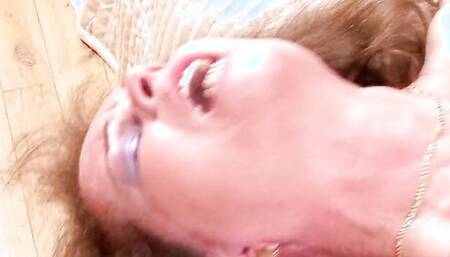 Mature woman blows her stepson and moans riding his hard cock