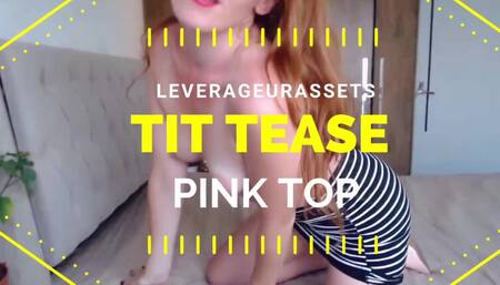 Redhead Petite Tit Tease Pink Top - 83