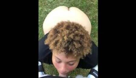 Ice Spice’s stepcousin Sucks My Dick In Public Park Until I Cum In Her Mouth