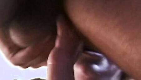 Slutty mature woman is being fucked in her face and wet cunt