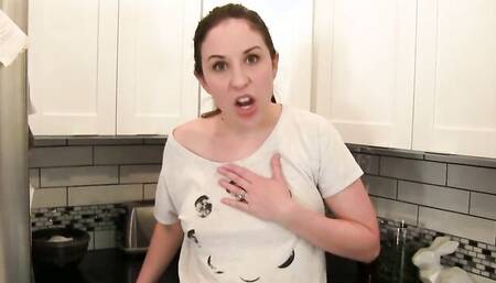 Madame Amiee Cambridge blows her stepson in this POV homemade video