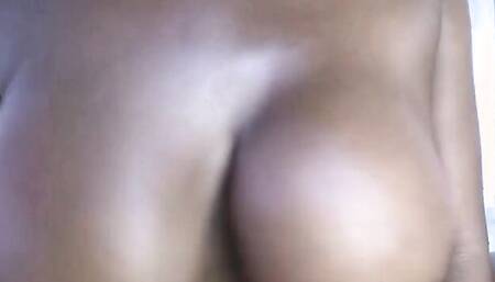 Busty black MILF sucks a dick and rides it like a cowgirl