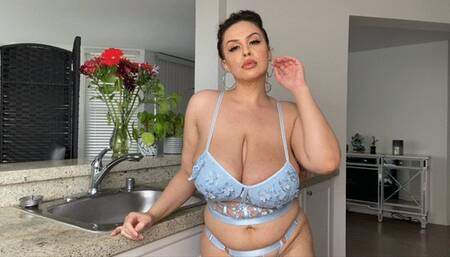 JOI Big Tits Big Ass Spread Pussy Play Solo Latina Milf