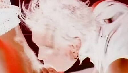 Remarkable babe in a sexy black boots is fucked by two dudes