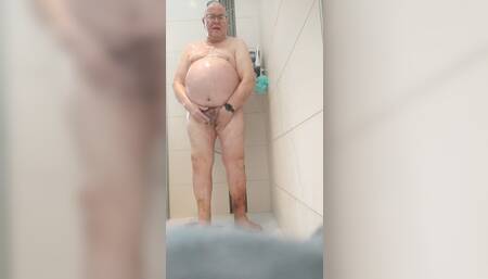 Before showering I had to piss and then dry my body