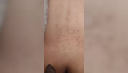 Desi Indian Nidhi got cummed on her back