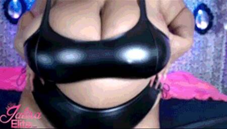 Black Leather Body Tease and Sloppy BJ CS (MP4 Version)