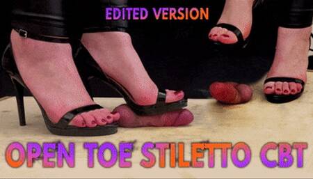 Open Toe High Heels Stiletto CBT, Bootjob and Post Orgasm Crush with TamyStarly - (Edited Version) - Heeljob, Ballbusting, Femdom, Shoejob, Ball Stomping, Foot Fetish Domination, Footjob, Cock Board