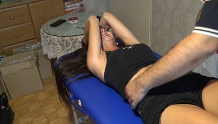 Ewelina return-Ewelina total tickle madness on the table 2