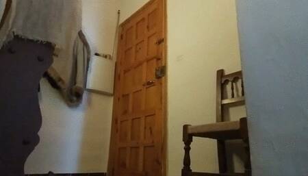 FUCK MY TOWEL FALLS IN FRONT OF THE DELIVERY MAN