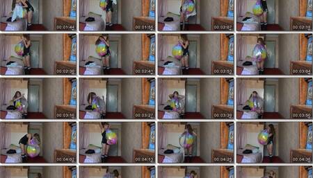 Svetlana is going on a date and inflates the ball