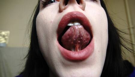 Face close up lipstick