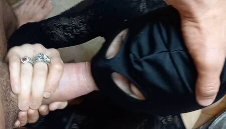 Nice blowjob and cake with sperm