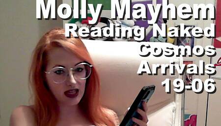 Molly Mayhem reading naked The Cosmos Arrivals 19-06 PXPC1196-001