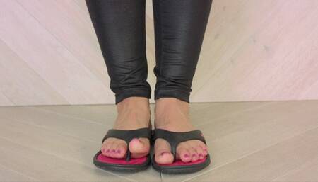 Weronika - Toes In Flip Flops Close Ups - Polish Language - HD 1920x1080