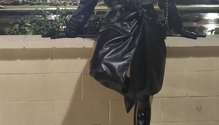 Tania in Latex Rubberdoll in public