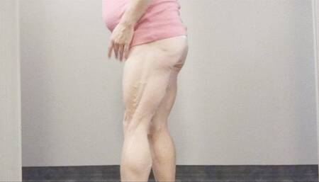 Trying out pink tye dye thong