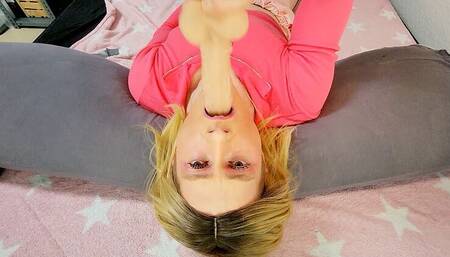 Rough Dildo Face and Throat Fuck