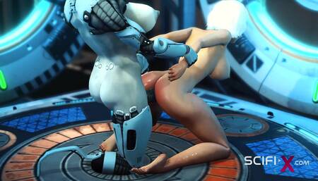 Sex cyborg futa gederation 7. Super fuck system in the sci-fi lab